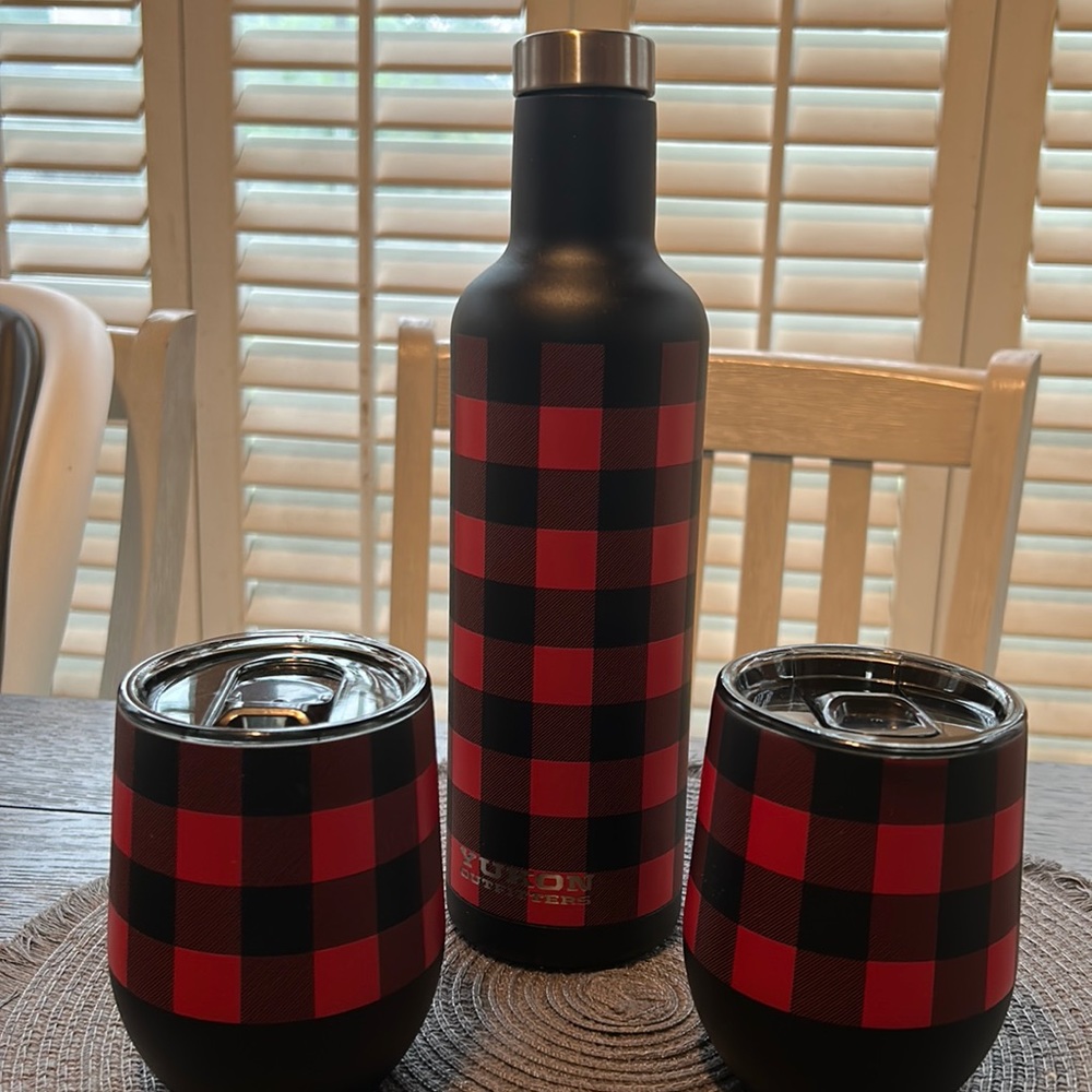 Yukon Outfitters Camping Freedom Tumblers and Bottle Set